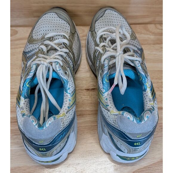 Asics Gel-Kayano 17 Women’s Running Shoes Size 9 Gray Teal White T150N - Picture 8 of 10